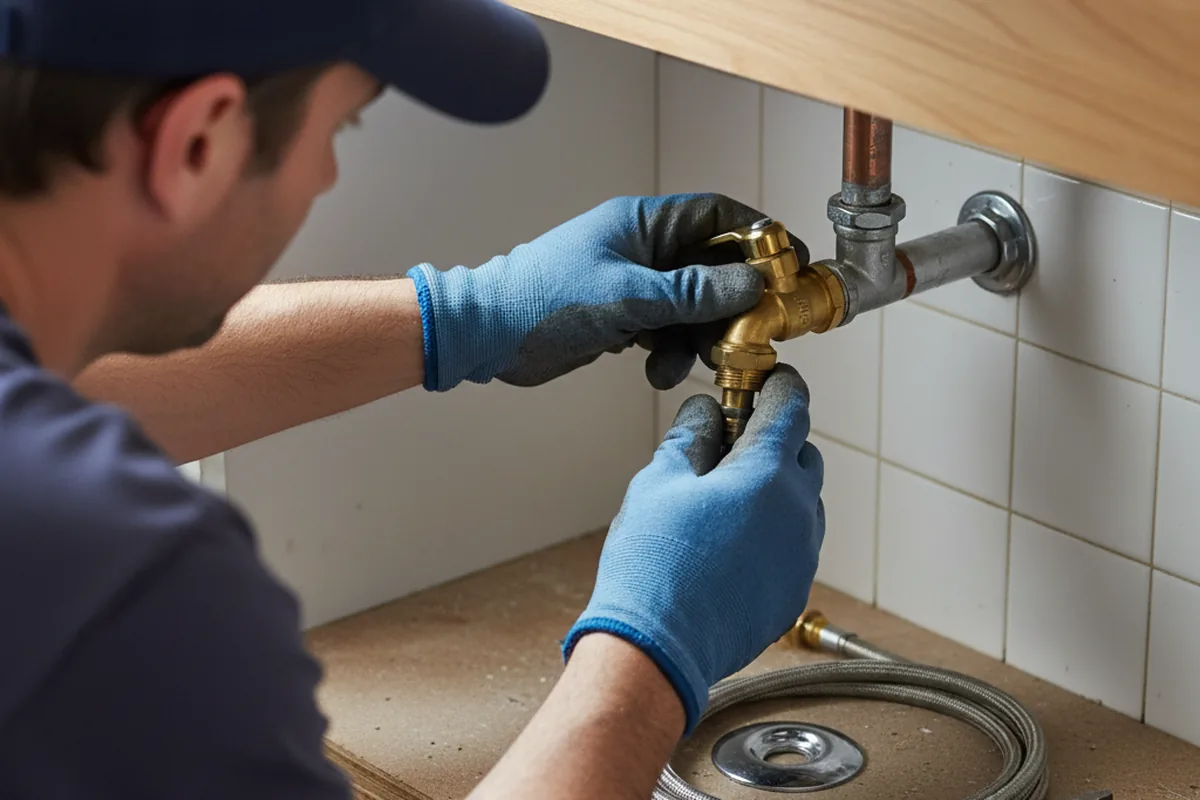 Shutoff valve and fitting work during Repiping in State Line